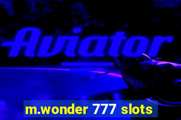 m.wonder 777 slots